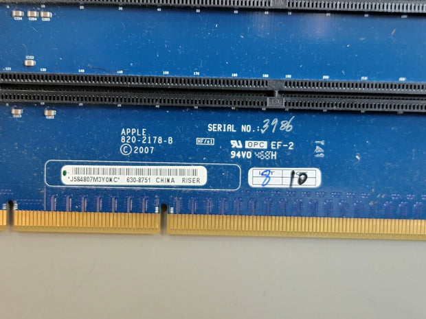 Lot 5 Apple Mac Pro A1186 Memory Riser Boards 630-8751