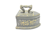 Enesco Jewelry / Trinket Box - Antique Iron Design Decorative Collectible