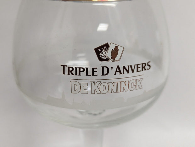 DeKoninck Triple D'Anvers 12 oz. 33cl Gold Rimmed Stemmed Beer Glass