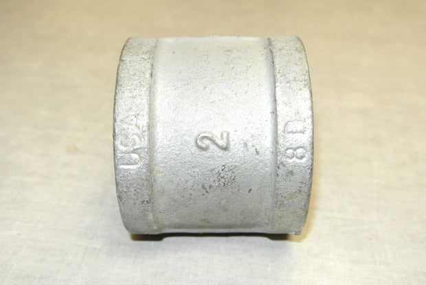 Anvil Malleable Iron Pipe Fitting Coupling, 2" NPT Female Coupler