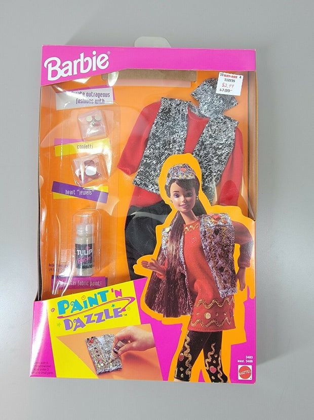 Barbie Paint and Dazzle Fashions, Mattel 3483, 1993 NRFB