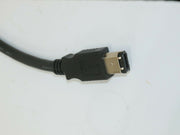 Qty 3 L-COM Firewire IP67 IEEE 1394 6 Position Cable, IP67 Female/Male, 1 ft.