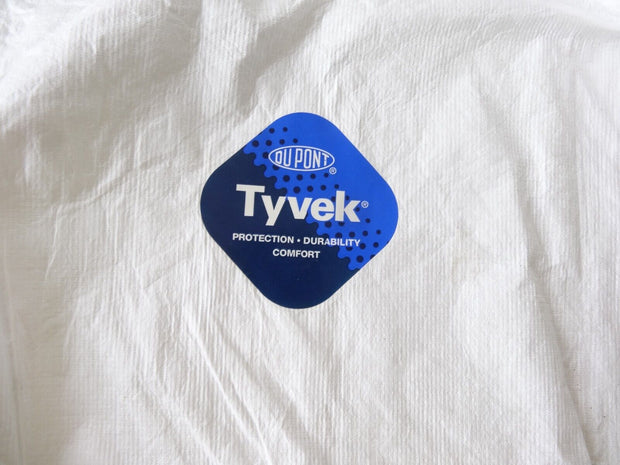 Tyvek Dupont Coverall with Zipper Front 14120-LG Style CVZ11, Large