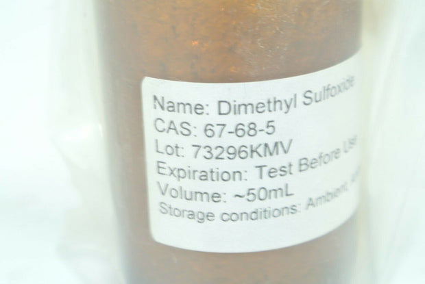 NEW Dimethyl Sulfoxide CAS 67-68-5 Approx. 50mL