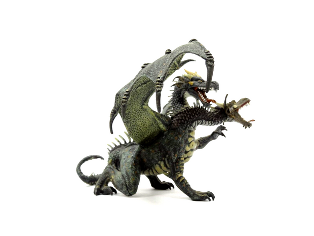Papo Action Figure Golden Two headed Hydra Dragon 2005