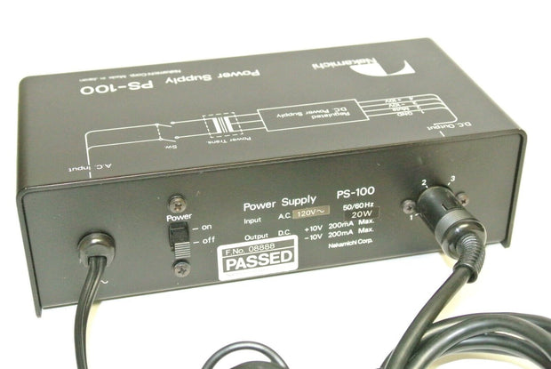Nakamichi Black Box Series Power Supply  PS-100 for MX-100 Microphone Mixer