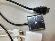 Lot 16 HDMI 2.0 Male To VGA Female Converter Adapters w/ Audio for PC Monitor