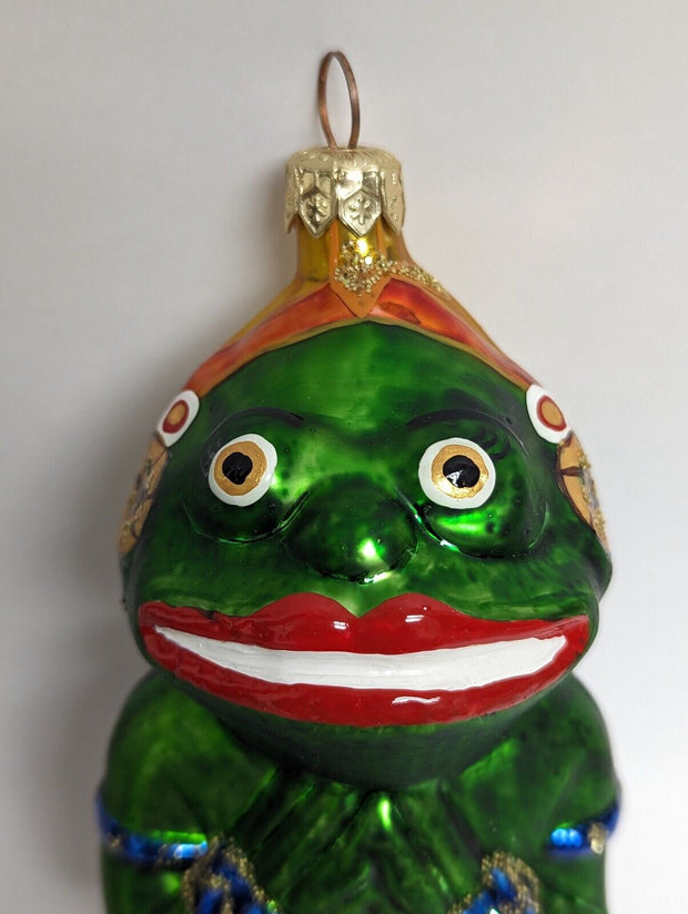 Christopher Radko FROG LADY Glass Ornament Limited Edition! 241/1200