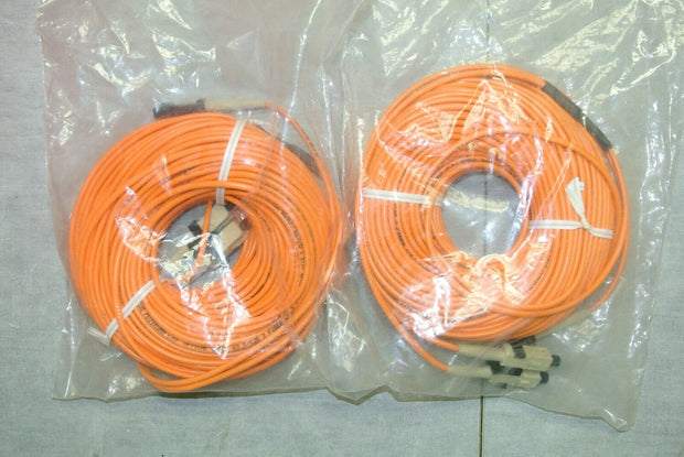Lot of NOS Orange Fiber Cable, 62.5/125 DUP MM PVC MT-RJ-SC(2) Multimode