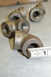 WARD Galvanized Iron 90 Degree Elbow, 3/8 x 3/8" Pipe Fitting - Lot of 4