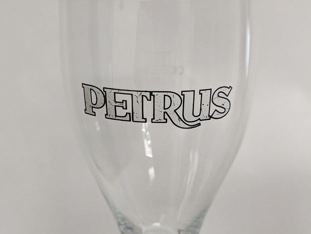 Petrus Belgian Ale Beer Glass Belgium Chalice 33cl White Logo - NEW Case of 6