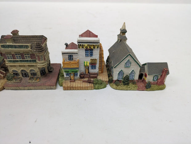 Lot of 5 Liberty Falls Miniatures AH00, AH27, AH12, AH102 AH108 Bakery Church