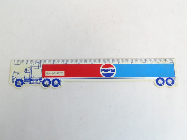 Vintage Plastic Pepsi-Cola/Hardee's Semi Ruler