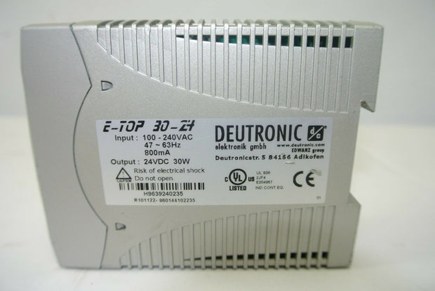 Deutronic, E-TOP 30-24, Power Module Supply 24VDC 30W