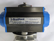 Bradford RPBA063SR5 Pneumatic Actuator & 3" Stainless Valve