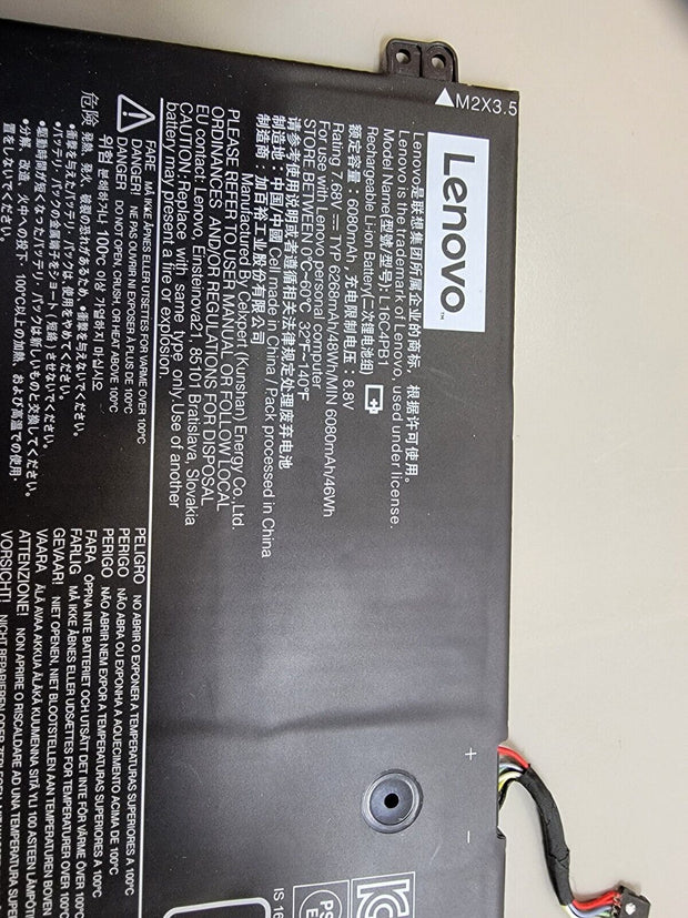 Genuine Lenovo Yoga 720-13IKB 730-13IKB Battery 6080mAh 46Wh 7.68V L16C4PB1