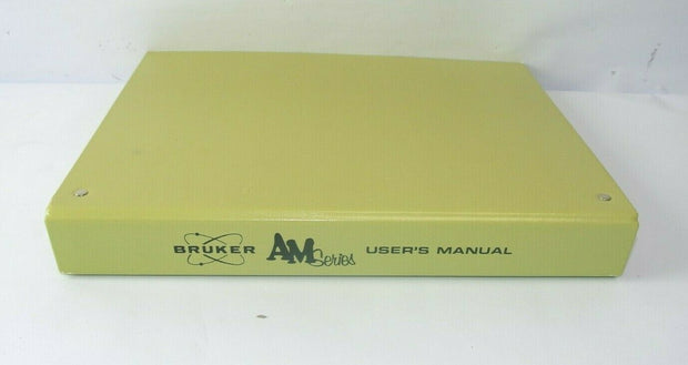 Bruker AM Series User's Manual