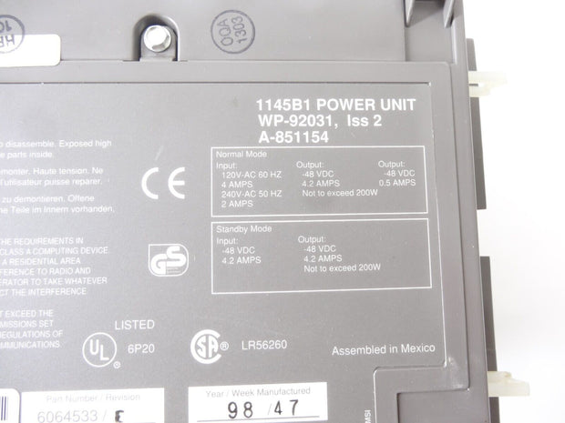 Lucent 1145B1 Power Unit 6064533 Rev E