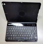 SHARKK iPad Air / Air 2 Folio Stand Battery Powered Keyboard Bluetooth Wireless