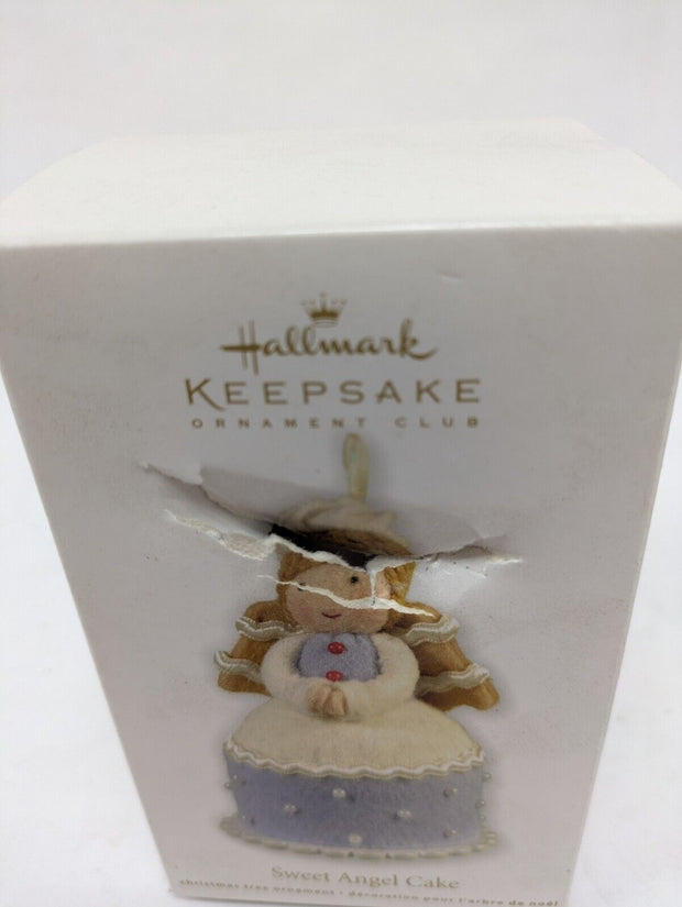 Hallmark Sweet Angel Cake Fabric Keepsake Ornament QXC5042 - Box Damage