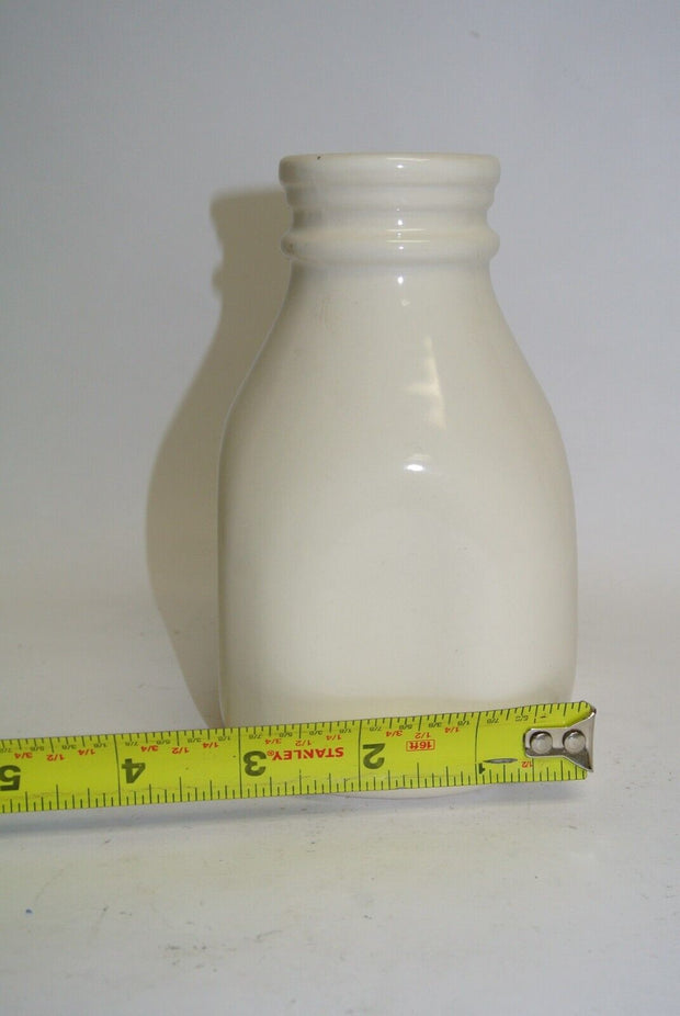 Charming Porcelain Milk Jug Bottle Style Vase Country Restaurant 6 inches Tall
