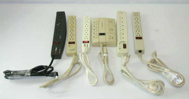 Lot of (6) Assorted Power Strips - Tested!
