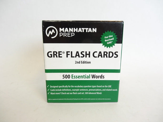 Manhattan Prep GRE Flash Cards 2nd Edition 500 Essential Words