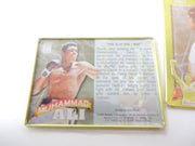 Muhammad Ali Embossed 5 Metal Cards Metallic Impressions