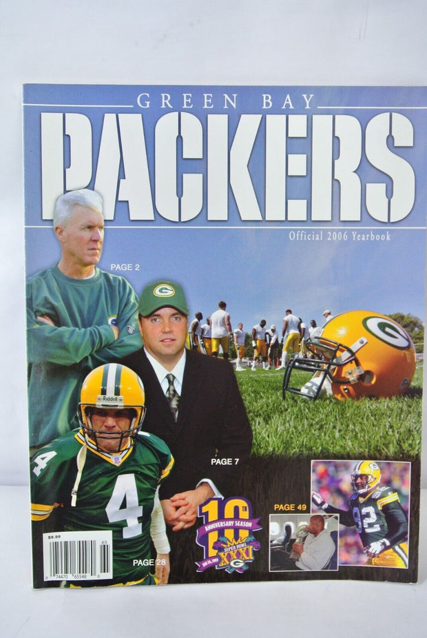 Green Bay Packers 2006 Official Yearbook Program BRETT FAVRE MIKE MCCARTHY Cover