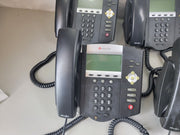 Lot 5 Polycom SoundPoint IP450 IP Business Phones with Stands & Handsets