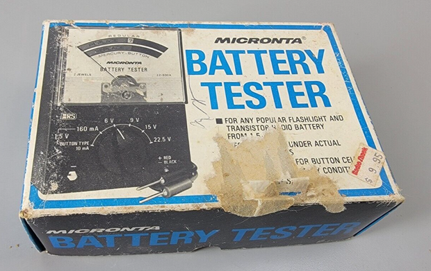 Vintage Micronta Battery Tester 22-030A Tested, Working - Radio Shack Tandy