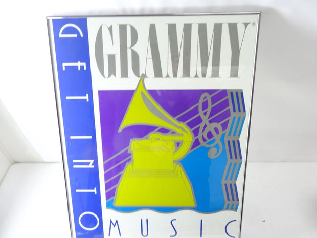Large Framed Print Get Into Grammy Music Vintage Retro