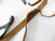 Lot of Vintage Accordion Leather Straps