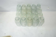 Lot of (20) 500ml Clear Glass Laboratory Media Storage Bottles - NO CAPS