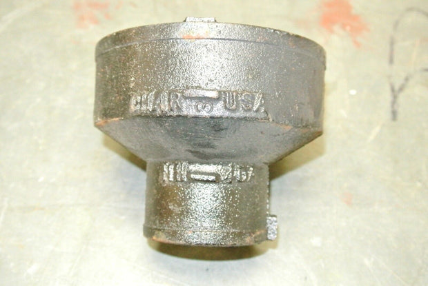 Charlotte Black Cast Iron Reducer Coupling, 4" x 2"  Pipe Fitting