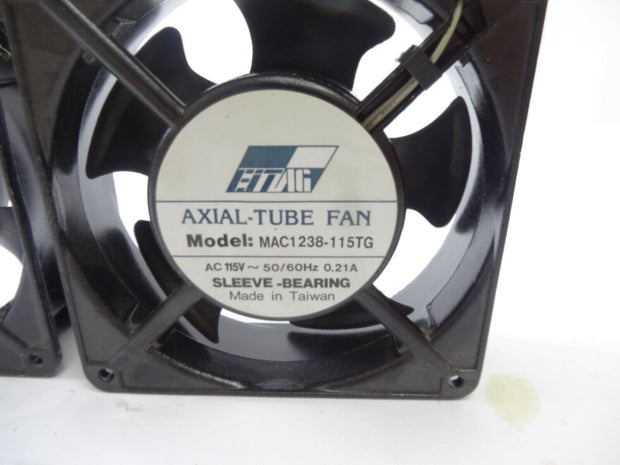 EIT Axial Tube Fans, Pair of (2) Model MAC1238-115TG