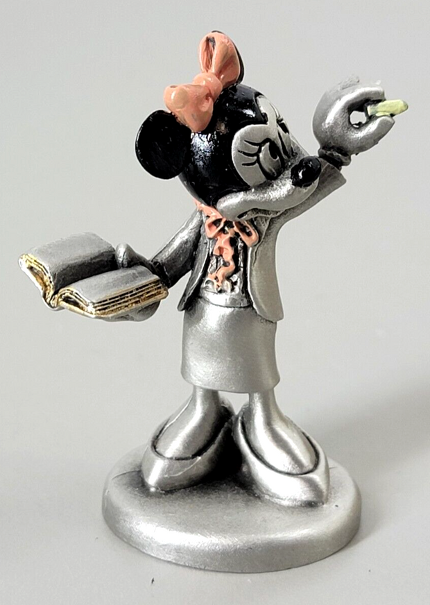Hudson Fine Pewter Disney Minnie Mouse 2.3" Teacher Figure #5542