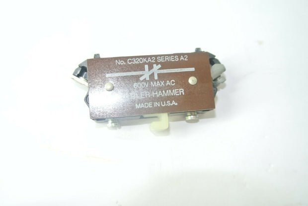 Cutler Hammer C320-KA2 Eaton Auxillary Contact C320KA2