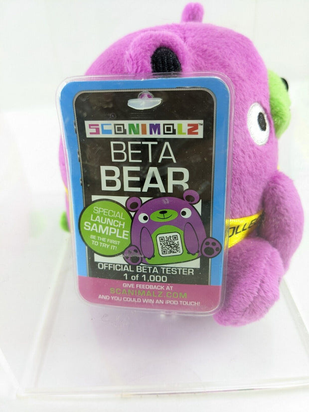 Wicked Cool Toys Rare Sconimolz Beta Bear Plush 1 of 1000 w/ display case