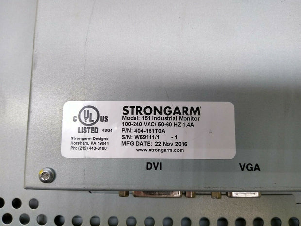 Strongarm 151 Industrial Monitor 404-151TOA for REPAIR - Receives no input