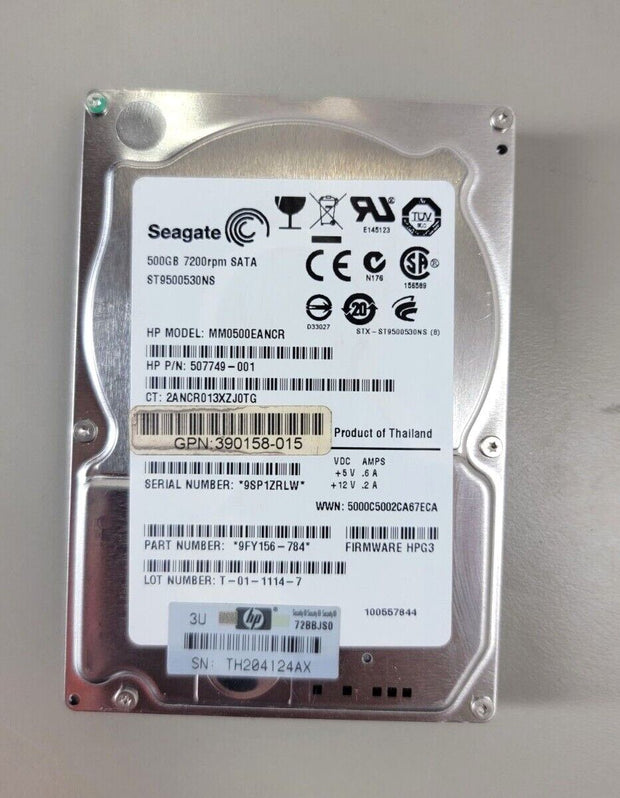 Lot 10 Seagate Constellation (ST9500530NS) 500GB 7200RPM 2.5" 32MB Cache Server