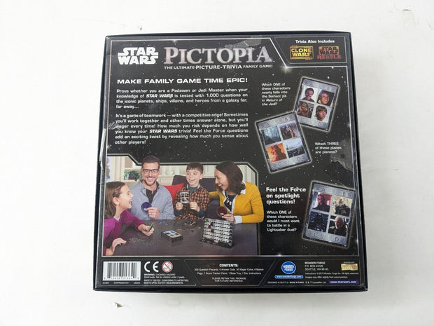 Pictopia Picture Trivia Family Game Star Wars Edition
