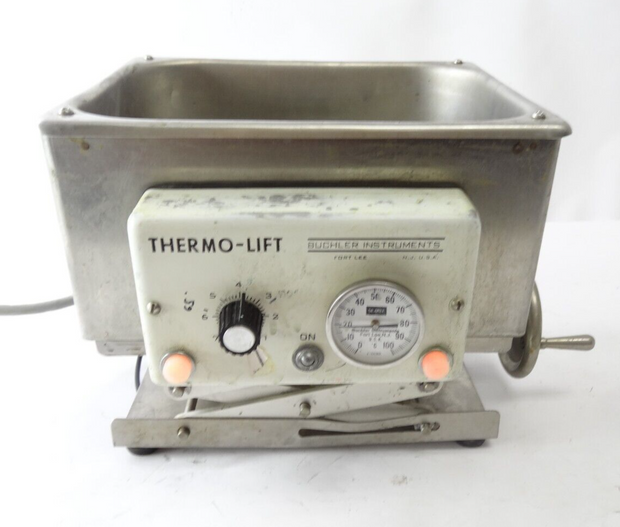 Buchler Instruments Thermo-Lift Raising Lift Water Bath - Tested & Working!