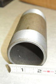 Steel Nipple Threaded Pipe Fitting, 2-3/8" OD x 5" Length