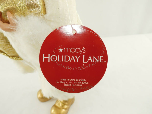 Macy's Holiday Lane 16" Ivory Santa Figurine