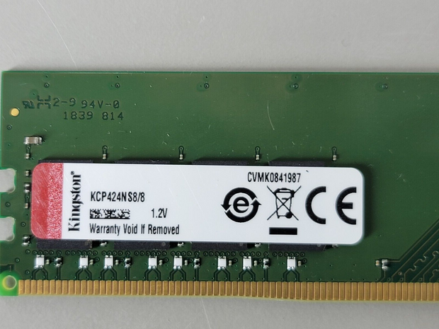 1 Kingston 8GB PC RAM Memory Sticks KCP424NS8/8 - Bench Tested, Fast Shipping!