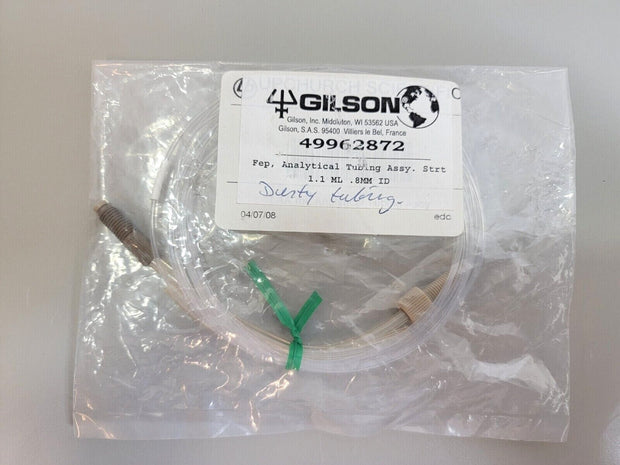 Gilson HPLC / Peak Tubing 49962872 Fep, Analytical, 1.1M .8MM ID