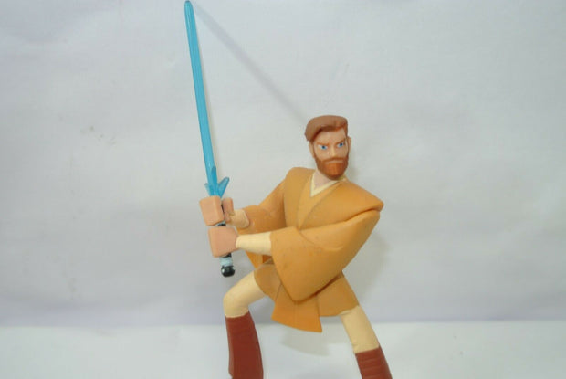 Star Wars Clone Wars Cartoon Obi Wan Kenobi Action Figure