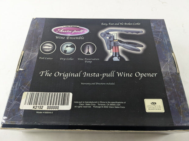 Original Insta-pull 5 Piece Wine Enjoyment System Model 180544-5