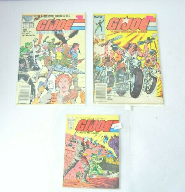Lot of (3) Assorted Marvel Comics G.I. Joe #5 #32 #5 (Order Of The Battle)